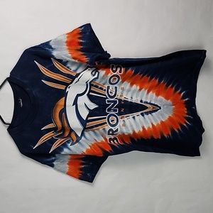 Denver Broncos Tie dye Mens tshirt vintage Missing tag, I believe size is XL